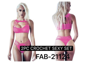 Fishnet Two-Piece Lingerie (FAB-21124)