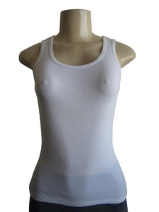 Cotton Round Neck Sleeveless Ribbed Tank Top (BAIK-605)