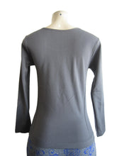 Women Scoop Neck Long Sleeve Top with Fleece (FAB-13638)