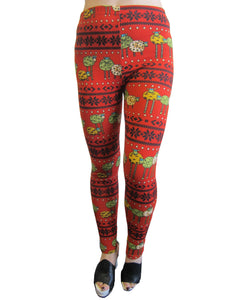 Women Holiday Christmas Leggings (FAB-13818-A)