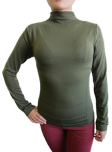 Women One Size Basic Mock Neck Long Sleeve Top with Fleece (FAB-13820)