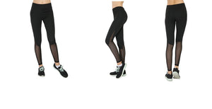 Women Athletic Sports Mesh Yoga Leggings (FAB-19101)