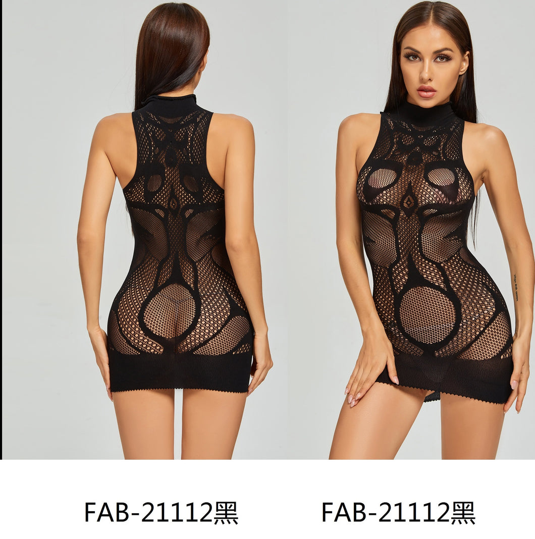 F&F High-Neck Body Stocking Lingerie (FAB-21112)