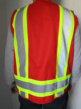 F&F Safety Vest with Pull up Zipper FAB-21132