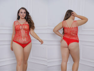 F&F Fishnet Bodysuit Lingerie Queen Size FAB-21162Q