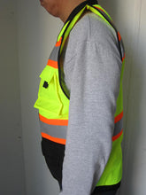 Safety Vest with Pull-Up Zipper and Pockets FAB-21215