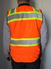 Safety Vest with Pull-Up Zipper and Pockets FAB-21215