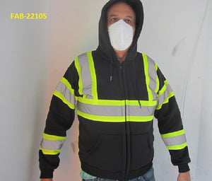 F&F High Visibility Jacket with Hood  FAB-22105