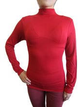 Women One Size Basic Mock Neck Long Sleeve Top with Fleece (FAB-13820)