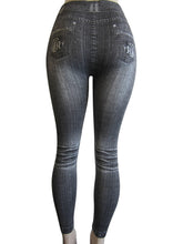 Women Stretch Jean Look Ankle-length Legging (FAB-901)