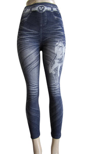 Women Printed One Size Sublimated Ankle-length Leggings (FAB-9357)