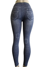 Leggings - Printed Denim Look (FAB-9381)