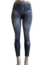 Petite/Women Printed Ankle-length Leggings - Blue (FAB-9503)