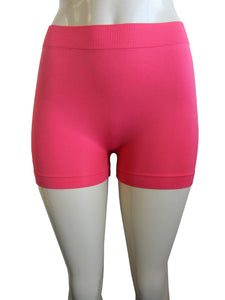 Women One Size Cycling Biker Yoga Workout Shorts (Mini Shorts)