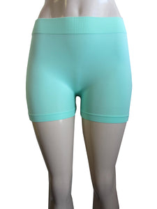 Women One Size Cycling Biker Yoga Workout Shorts (Mini Shorts)