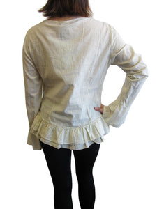 Women Ruffled Long Sleeve Top (8197)